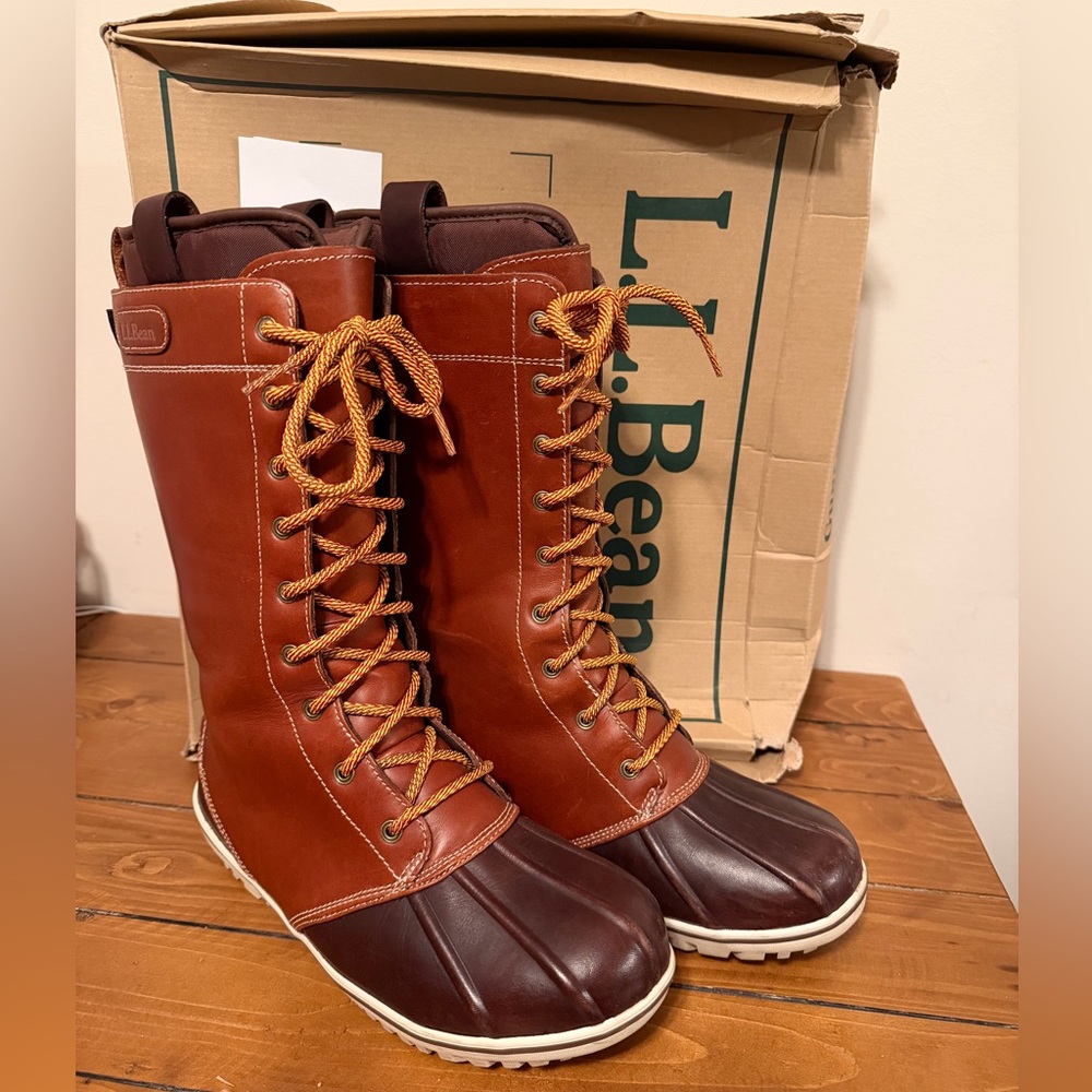 L.L. Bean Women’s Tan and Brown Leather Boots